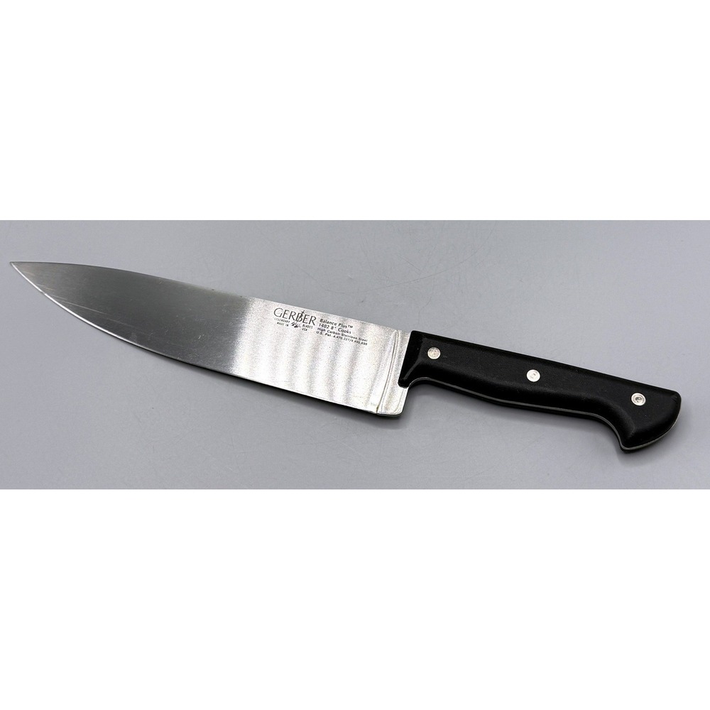 Gerber Balance Plus 1402 8 inch Cooks Knife High Carbon Stainless Steel USA